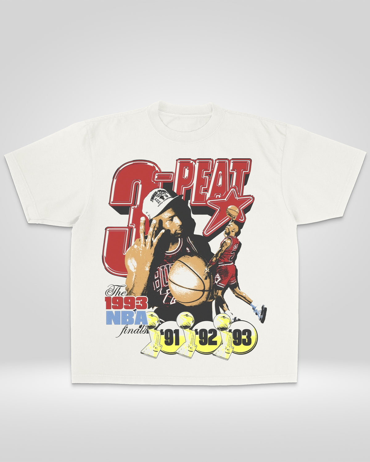 MICHAEL JORDAN 3-PEAT BOOTLEG TEE