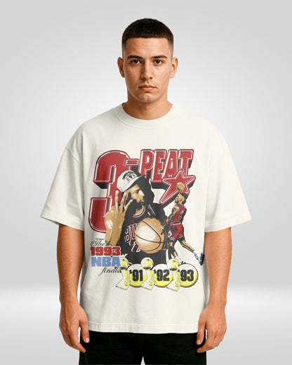 MICHAEL JORDAN 3-PEAT BOOTLEG TEE