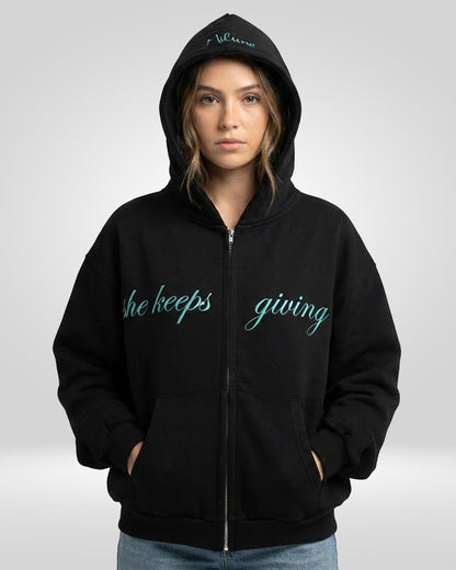 MILUNE THE GIFT ZIP HOODIE